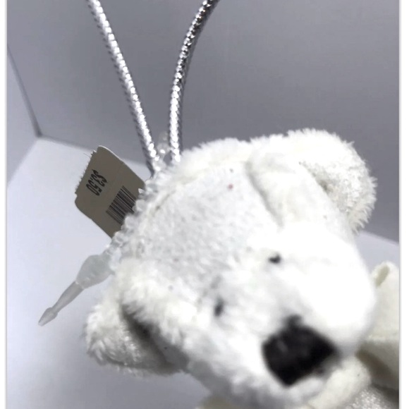 BNWT Bath and Body Works Mini Cream Teddy Bear ornament GREAT GIFT TOPPER - Picture 4 of 6